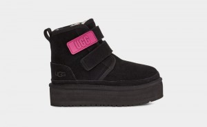 Black Kids' Ugg Neumel Platform Boots | India-4685910