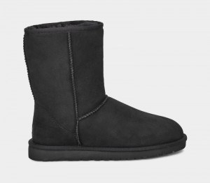 Black Men's Ugg Classic Short Boots | India-3708954