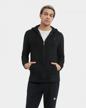 Black Men's Ugg Edmond Sweatshirts | India-9654710