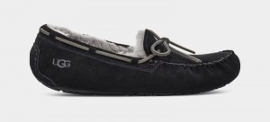 Black Men's Ugg Olsen Slippers | India-3192485