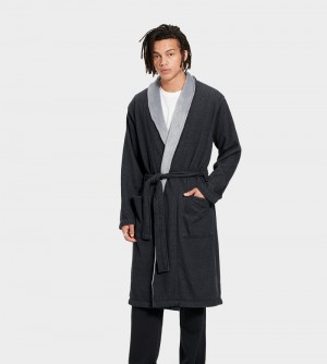 Black Men's Ugg Robinson Sleepwear | India-1835694