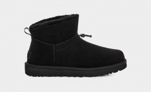 Black Women's Ugg Classic Mini Toggler Boots | India-5172304