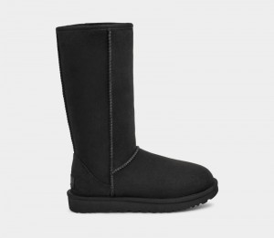 Black Women's Ugg Classic Tall Ii Boots | India-6305194