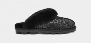 Black Women's Ugg Coquette Sparkle Spots Slippers | India-9628173