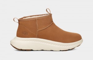 Brown Men's Ugg Ca805 V2 Ultra Mini Sneakers | India-4502789