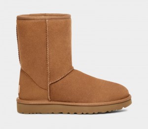 Brown Men's Ugg Classic Short Boots | India-9205641