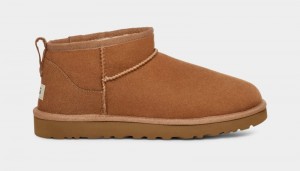 Brown Men's Ugg Classic Ultra Mini Boots | India-8310579