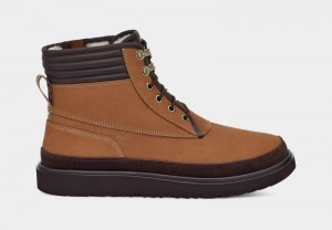 Brown Men's Ugg Highland Sport Utility Weather Boots | India-6582430