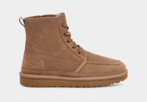 Brown Men's Ugg Neumel High Moc Boots | India-8571429