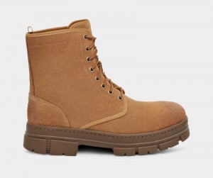 Brown Men's Ugg Skyview Service Boots | India-7081954