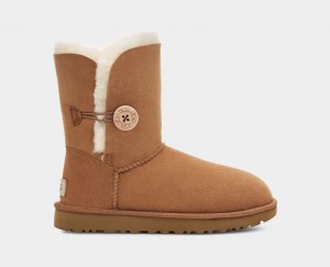 Brown Women's Ugg Bailey Button Ii Winter Boots | India-4529068