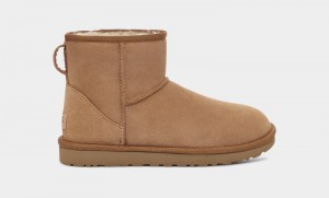 Brown Women's Ugg Classic Mini Regenerate Boots | India-1709635