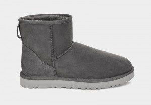 Dark Grey Men's Ugg Classic Mini Boots | India-1542396