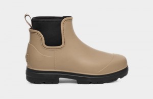 Grey Brown Women's Ugg Droplet Chelsea Boots | India-0856471