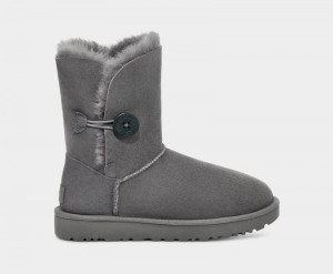 Grey Women's Ugg Bailey Button Ii Winter Boots | India-2457068