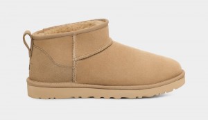 Mustard Men's Ugg Classic Ultra Mini Boots | India-7528946