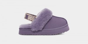 Purple Kids' Ugg Funkette Slippers | India-2387156