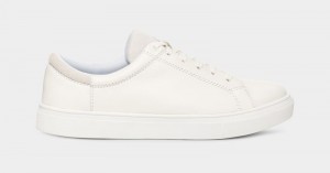 White Men's Ugg Baysider Low Weather Sneakers | India-8537961