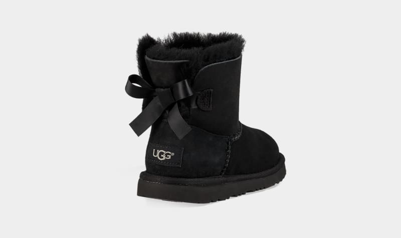 Black Kids' Ugg Mini Bailey Bow Ii Boots | India-8079342