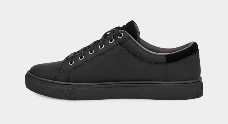 Black Men's Ugg Baysider Low Weather Sneakers | India-7402913