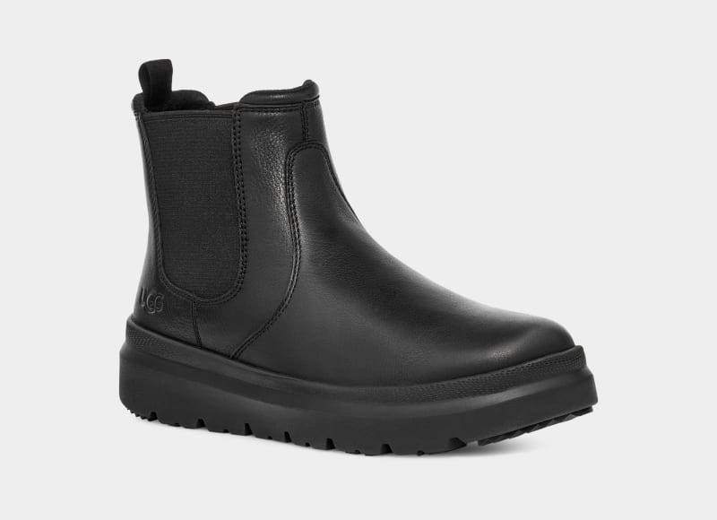 Black Men's Ugg Burleigh Chelsea Boots | India-9136240