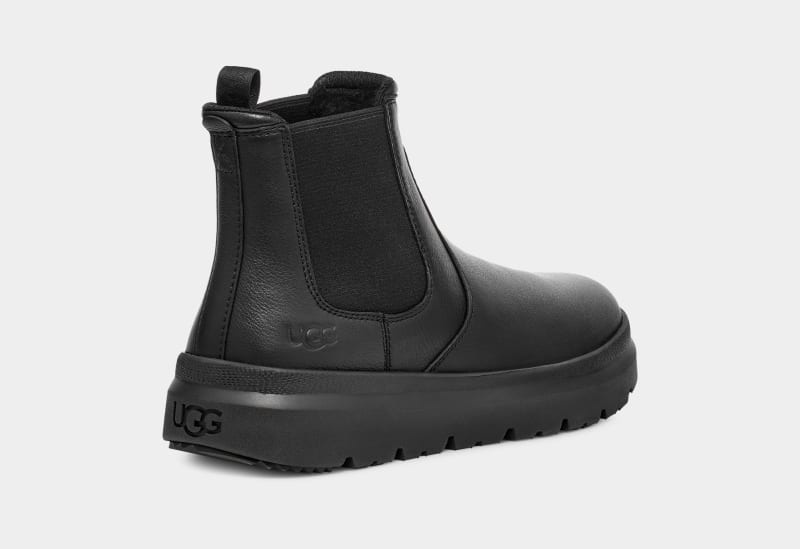 Black Men's Ugg Burleigh Chelsea Boots | India-9136240