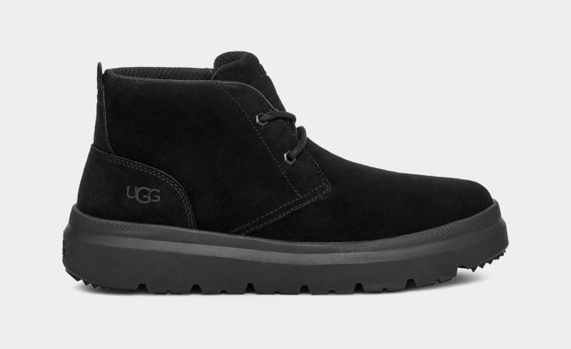 Black Men\'s Ugg Burleigh Chukka Sneakers | India-2853109