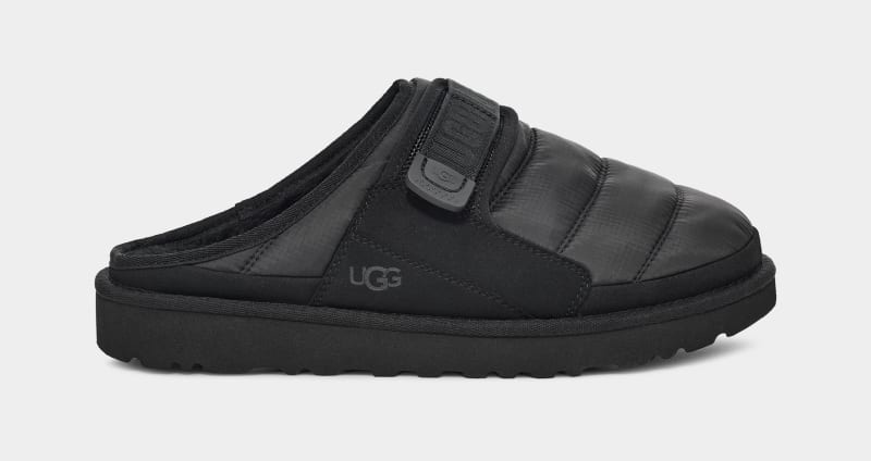 Black Men\'s Ugg Dune Slip-On Lta Slippers | India-4650278