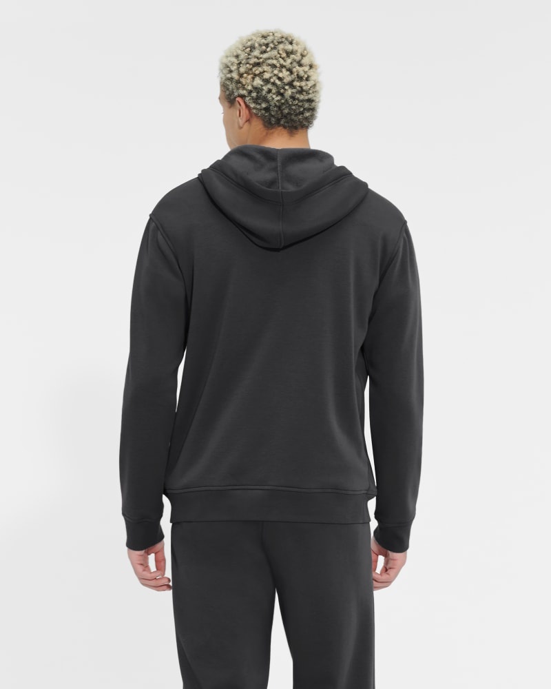 Black Men's Ugg Gordon Zipped Hoodie | India-8960724