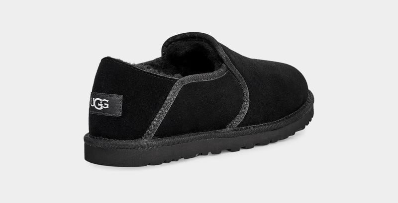 Black Men's Ugg Kenton Slippers | India-8513279