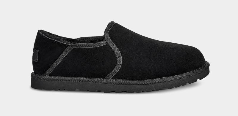 Black Men\'s Ugg Kenton Slippers | India-8513279