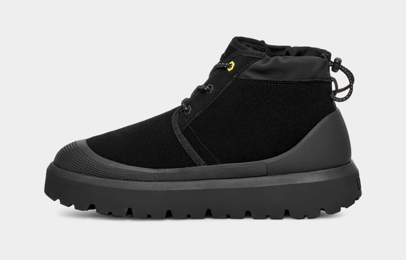 Black Men's Ugg Neumel Weather Hybrid Boots | India-6078314