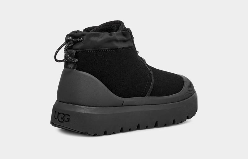 Black Men's Ugg Neumel Weather Hybrid Boots | India-6078314