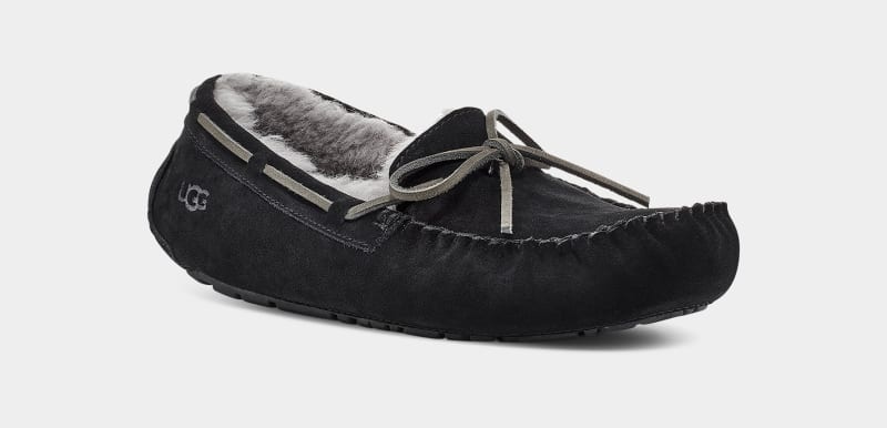 Black Men's Ugg Olsen Slippers | India-3192485