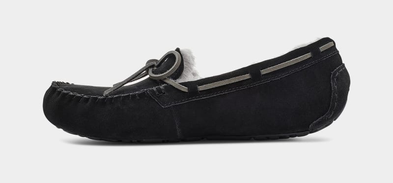 Black Men's Ugg Olsen Slippers | India-3192485