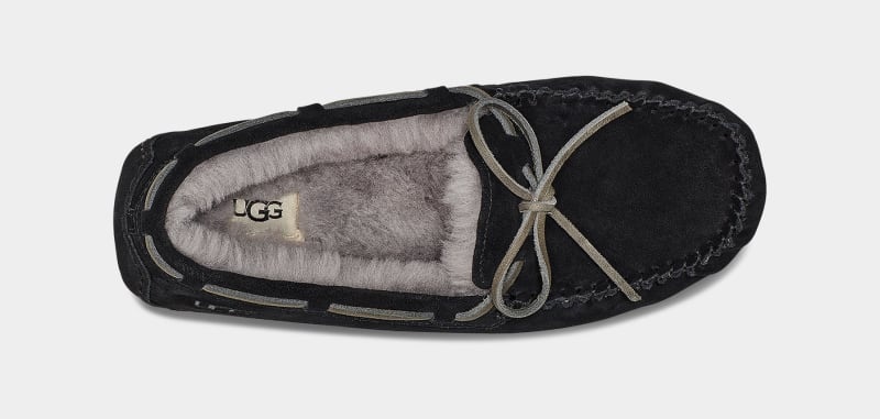 Black Men's Ugg Olsen Slippers | India-3192485