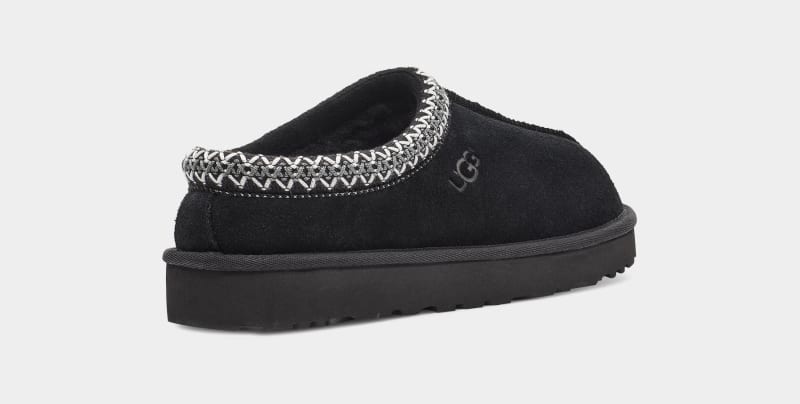 Black Men's Ugg Tasman Slippers | India-2309618