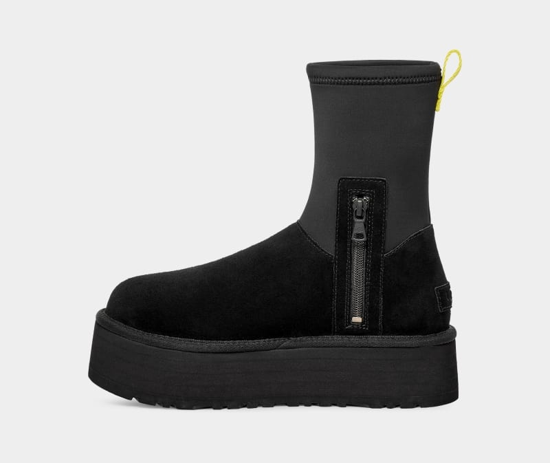 Black Women's Ugg Classic Dipper Boots | India-5684312