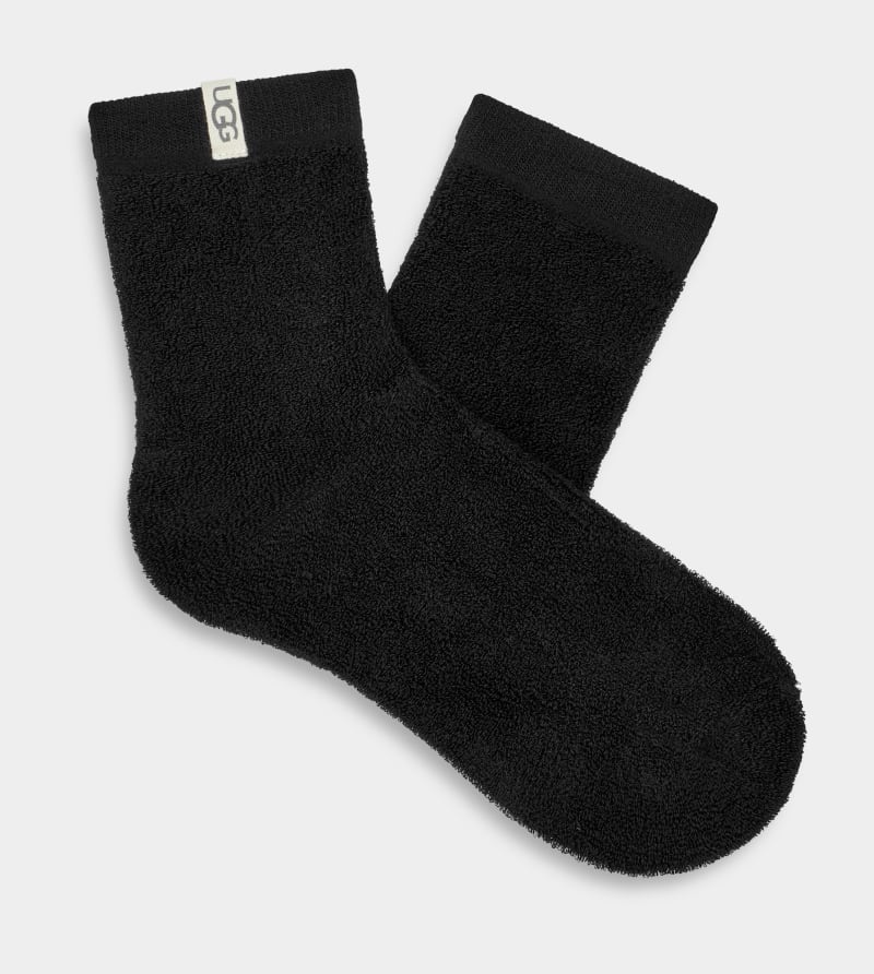 Black Women\'s Ugg Droplet Socks | India-9458237