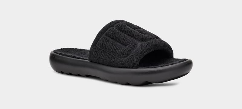 Black Women's Ugg Mini Slides | India-7546281