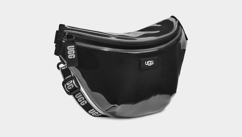 Black Women's Ugg Nasha Clear Belt Bags | India-8964152