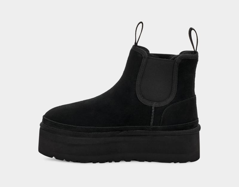 Black Women's Ugg Neumel Platform Chelsea Boots | India-3017982