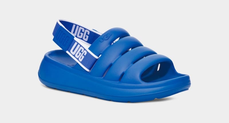 Blue Men's Ugg Sport Yeah Sandals | India-3045978