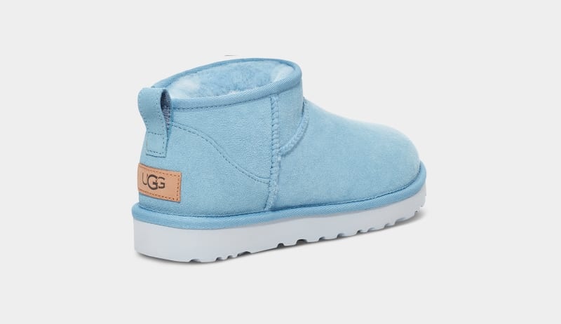 Blue Women's Ugg Classic Ultra Mini Boots | India-4761298