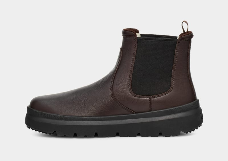 Brown Men's Ugg Burleigh Chelsea Boots | India-5621047