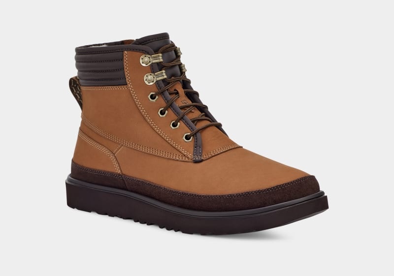 Brown Men's Ugg Highland Sport Utility Weather Boots | India-6582430