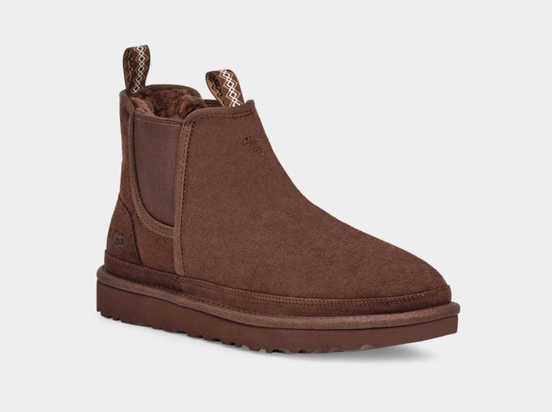 Brown Men's Ugg Neumel Chelsea Boots | India-4839270