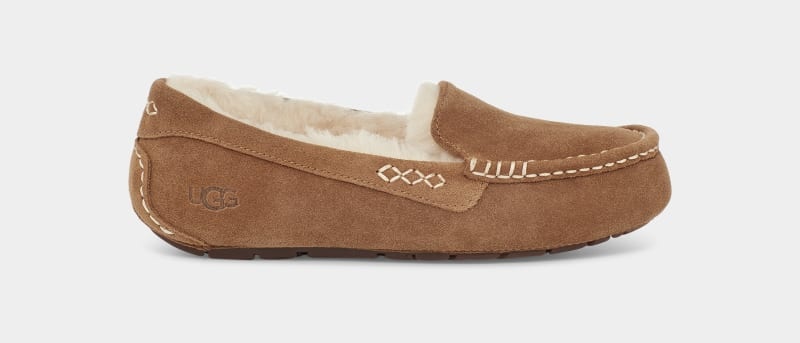 Brown Women\'s Ugg Ansley Moccasins | India-7348901