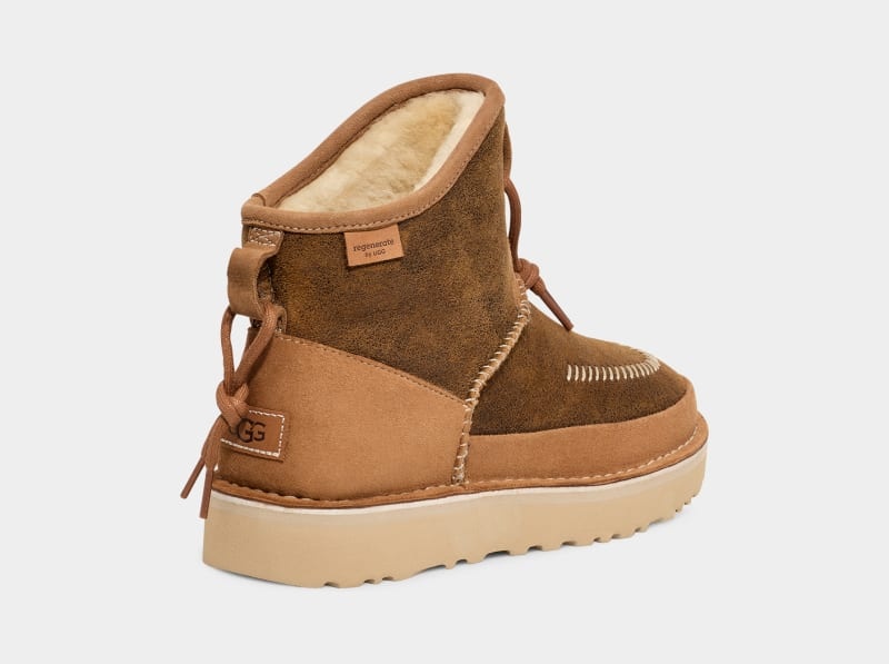 Brown Women's Ugg Campfire Crafted Regenerate Boots | India-0492138