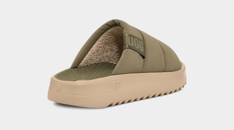 Green Men's Ugg Maxxer Slides | India-3124576